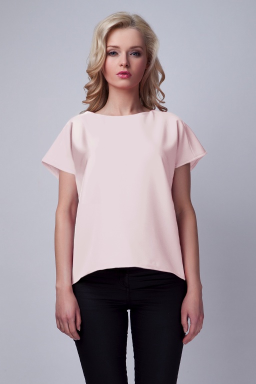 Blouse with the original back, BLU123 pink