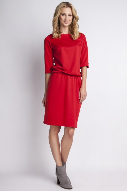 Klasyczna sukienka, SUK129 czerwony
