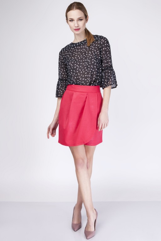 Skirt with overlap, SP113 red
