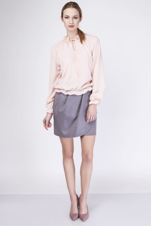 Skirt with overlap, SP113 gray