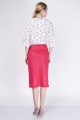 Elegant knee-length skirt, SP114 red