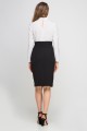 Pencil skirt with sash, SP115 black