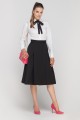 Skirt with envelope cut, SP116 black