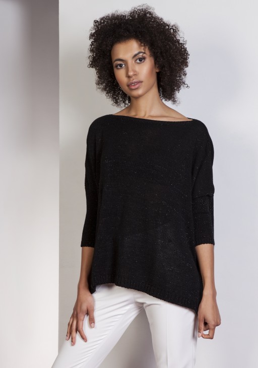 Sweter oversize, SWE114 czarny
