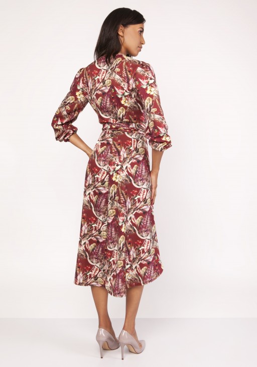 Asymmetrical, envelope dress, SUK161 pattern