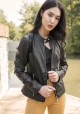 Jacket in soft eco-leather, KR103 black