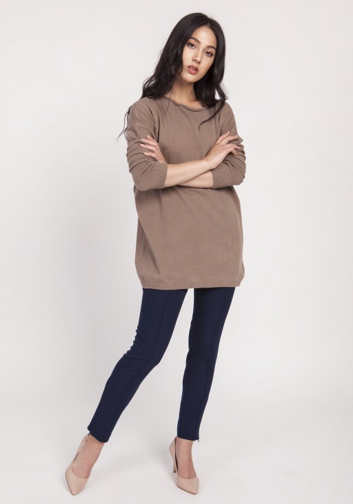 Knitted blouse, SWE121mocca
