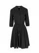 Dress with a flared bottom, SUK156 black
