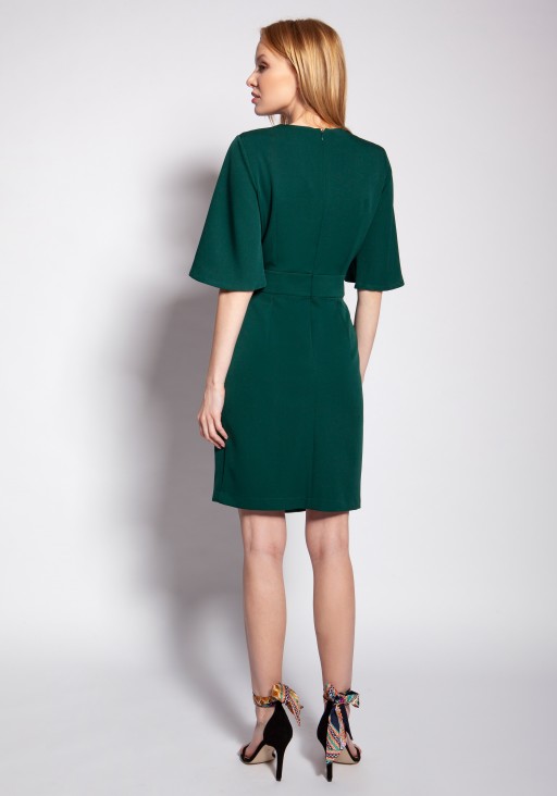 Sukienka dopasowana, SUK187 zielony