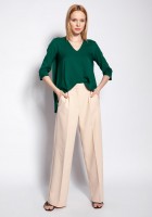 Classic trousers with high-waisted, SD111 beige