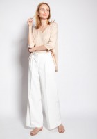 Classic trousers with high-waisted, SD111 ecru