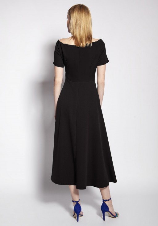 Dress with bare shoulders, SUK181 black