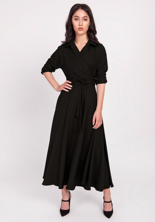 Długa sukienka, SUK172 czarny
