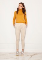 Cigarette trousers with a crease SD123 beige