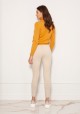Cigarette trousers with a crease SD123 beige