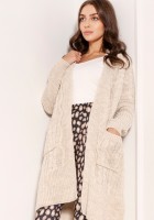 Sweater coat with pockets SWE139 beige