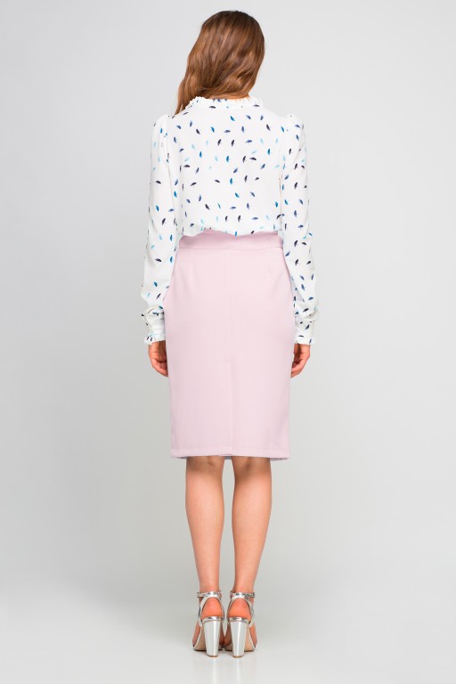 Pencil skirt with sash, SP115 pink