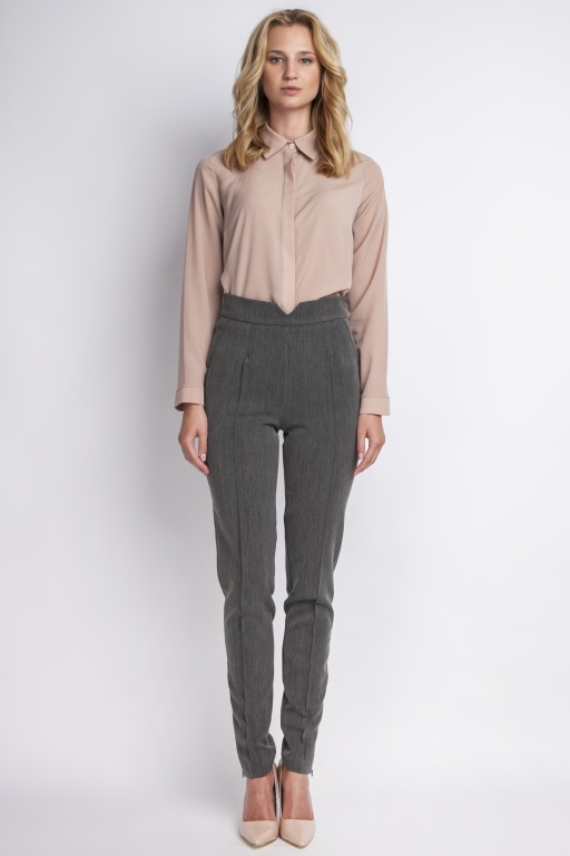 Trousers with high-waisted, SD112 graphite