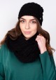 Stylish tube scarf - black