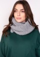 Warm tube scarf - grey