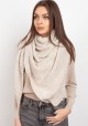 Impressive knitted scarf - beige