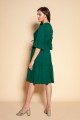 Dress with frills and a drawstring, SUK197 green