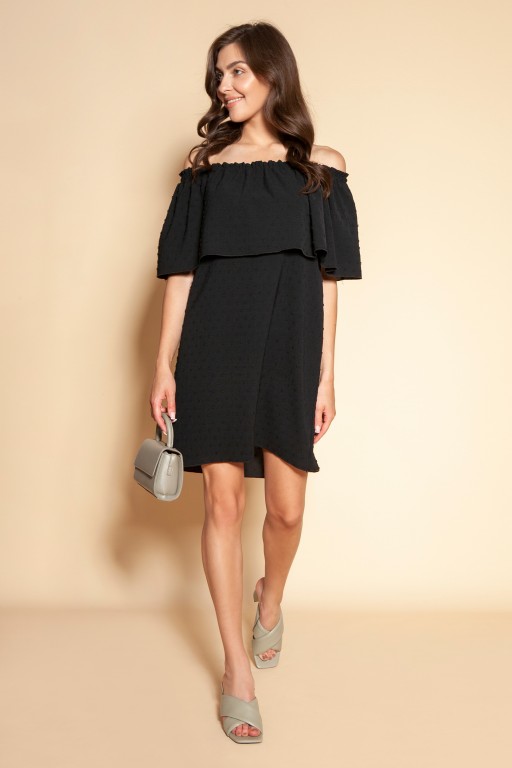 Krótka sukienka hiszpanka, SUK201 czarny