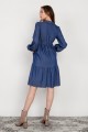 Flared dress with a drawstring, SUK203 jeans