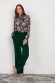 Wide trousers with a flat front, SD124 green