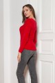 Soft, hairy sweater, SWE147 red