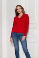 Ribbed sweater, SWE146 red