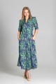 Long dress with 3/4 sleeves and a drawstring, SUK205 meadow