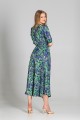 Long dress with 3/4 sleeves and a drawstring, SUK205 meadow