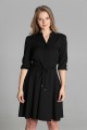 Dress with a flared bottom, SUK156 black
