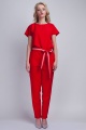 Jumpsuit with belt, KB102 red